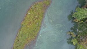 Wallkill River UAV flight view